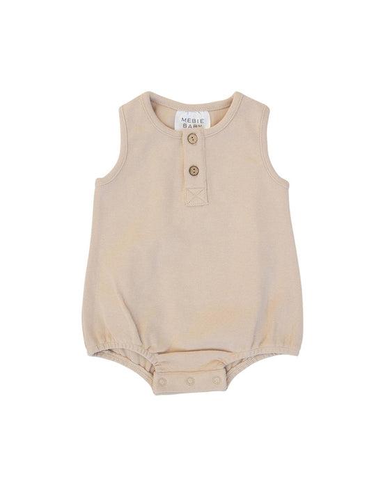 Mebie Baby - Oat Button Bubble Romper