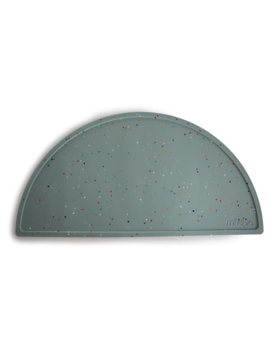 Mushie Silicone Place Mat (Cambridge Blue Confetti)