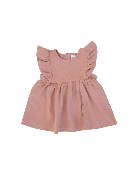 Mebie Baby - Rose Cotton Ruffle Dress