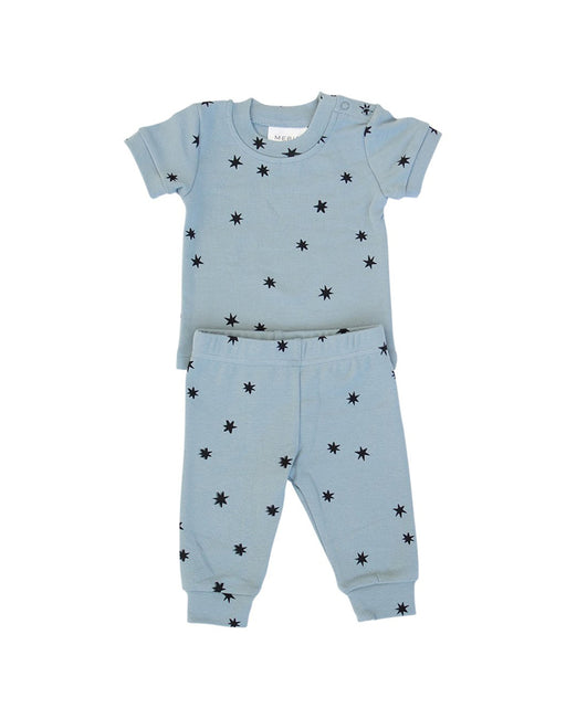 Mebie Baby - Stars Cotton Two-piece Short Set