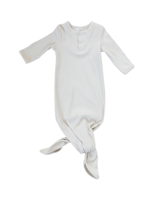 Mebie Baby - Vanilla Organic Cotton Knot Gown