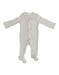 Mebie Baby - Vanilla Organic Cotton Ribbed Footed Zipper One-piece