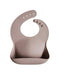 Mushie Silicone Baby Bib (Warm Taupe)