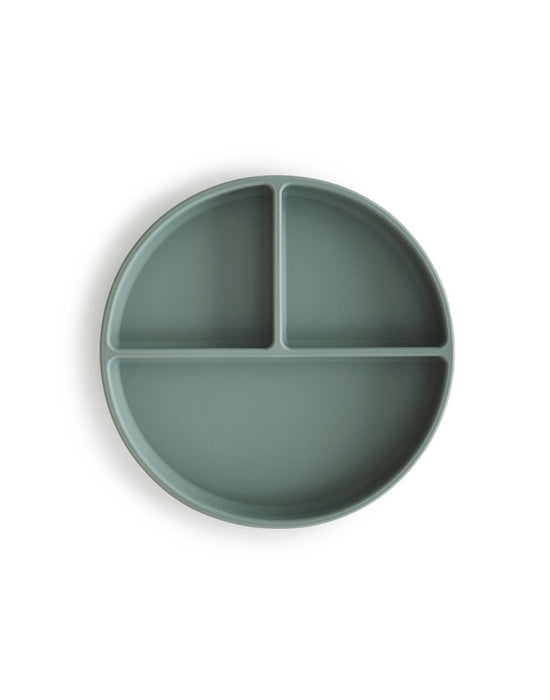 Mushie Silicone Suction Plate (Cambridge Blue)