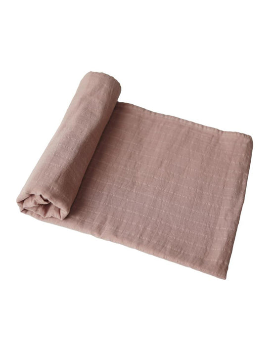 Mushie Muslin Swaddle Blanket (Natural)