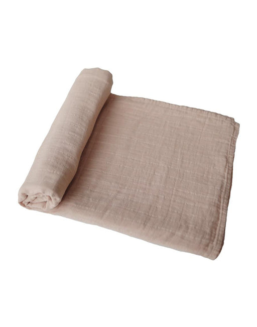 Mushie Muslin Swaddle Blanket (Pale Taupe)