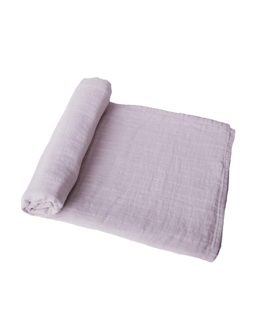 Mushie Muslin Swaddle Blanket (Soft Mauve)