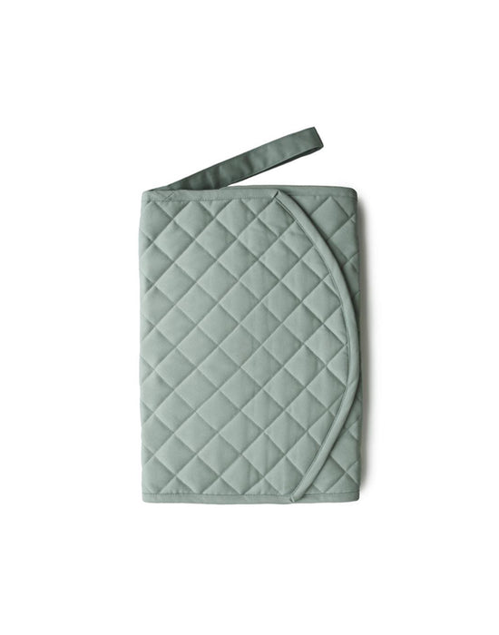 Mushie Portable Changing Pad (Roman Green) Folded