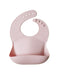 Mushie Silicone Baby Bib (Blush)