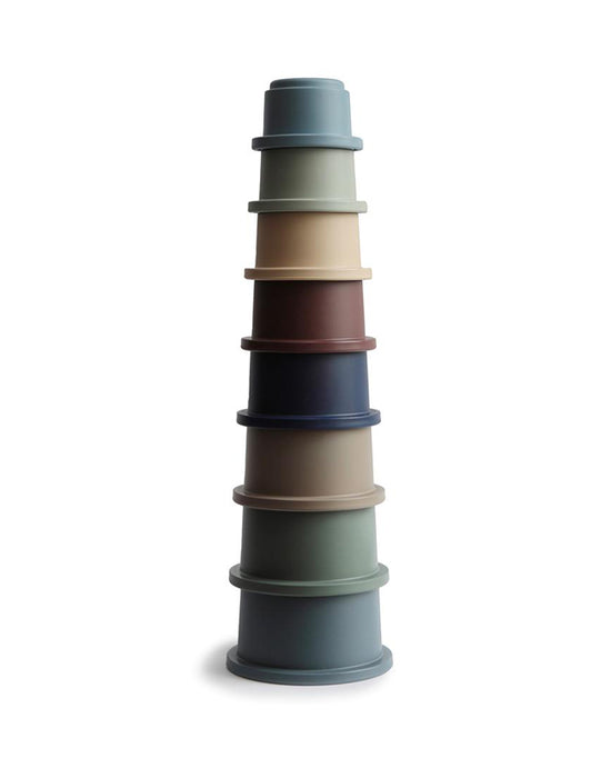 Mushie Stacking Cups Baby Toy (Forest)